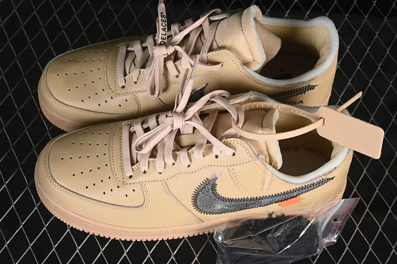 All categories Nk Air Force 1 Air Force Series Nk Air Force 1 Low Off-White x Nike Air Force 1 Low "Sesame" Sesame OW joint Air Force 1 low-top casual sneakers FD6900-200